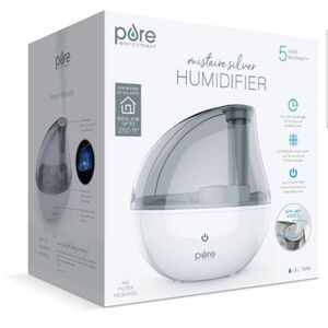 NWT Pure Enrichment MistAire Silver Humidifier